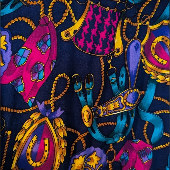 PI LA Equestrian Multicolor Bomber Zip Up Jacket - Picture 5 of 5